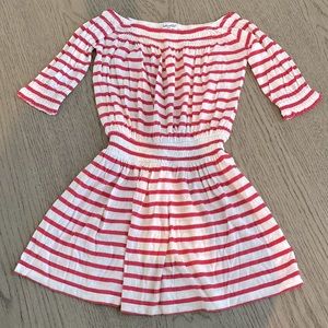 Little girl pink & cream striped dress by Splendid, size 4-5